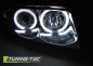 Preview: LED Angel Eyes Scheinwerfer für Audi A4 B5 94-98 chrom CCFL
